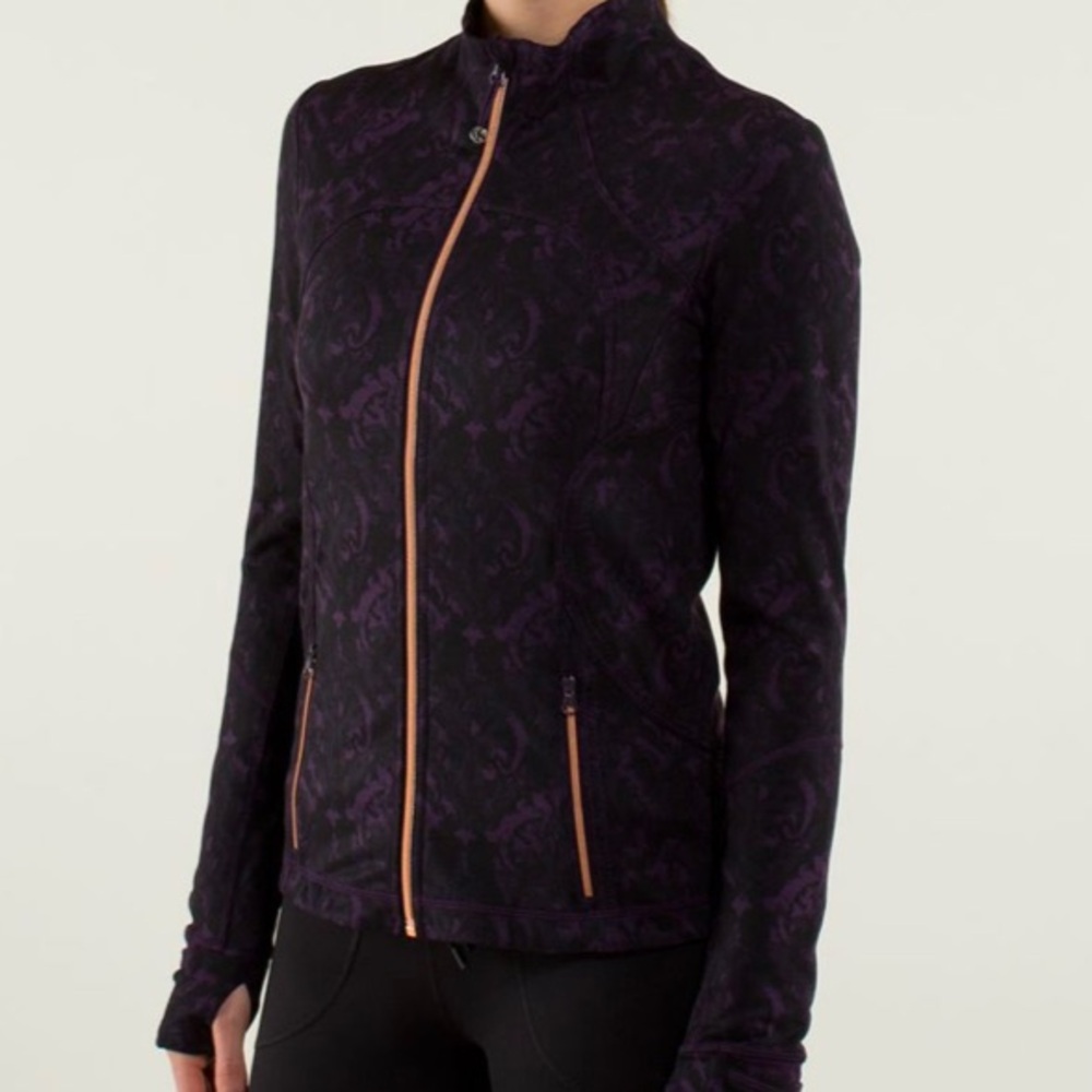 Lululemon Forme Jacket Purple Rose Gold size 6